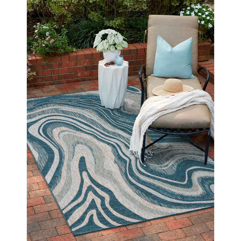Abstract Indoor Rug, Rectangle 7'7" x 10'