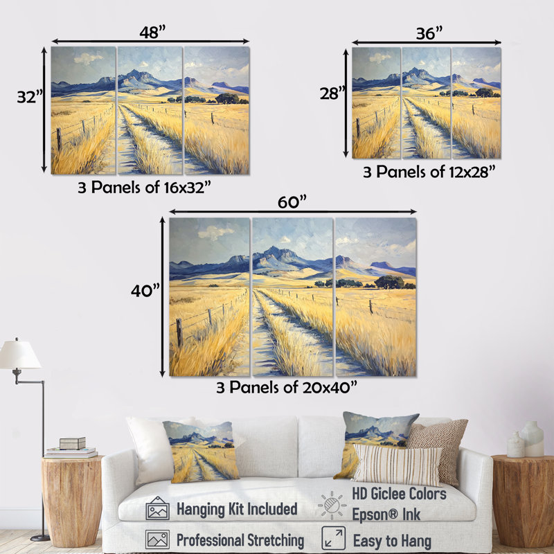 Davis, Texas, Texas, ensemble d'art mural, 40" H x 60" W, Wrapped Canvas, Does Not Apply