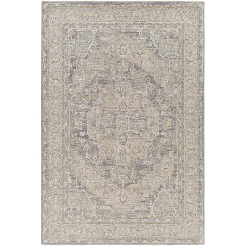 Tapis bleu / gris Conlan, Rectangle de 2 pi x 3 pi
