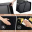 Poubelle à double compartiment rectangulaire 2 x 4 gal (2 x 15 L), poubelle de recyclage avec couvercle et marchepied doux pour la salle de bain et la cuisine, noir-130880885