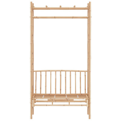 Patio Bench With Pergola 45.7" Bamboo