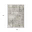 Tapis intérieur / extérieur beige et gris à motif géométrique 9 pi x 12 pi