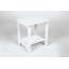 Ensemble de 3 fauteuils à bascule tout temps avec table d'appoint, fauteuils à bascule d'extérieur à l'aspect bois, mobilier de patio robuste pour cour, jardin et porche-1190646012