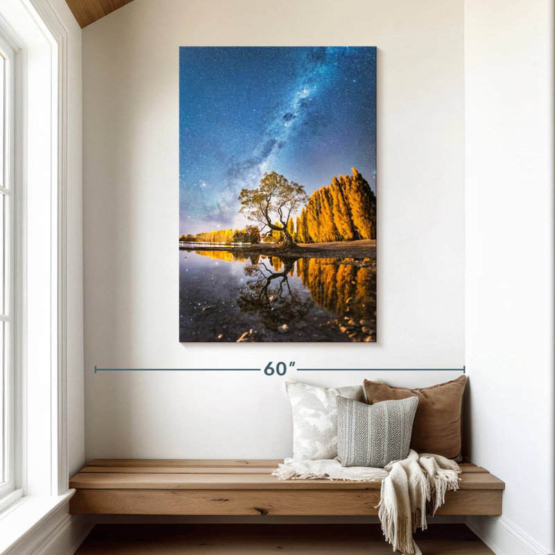 Voie lactée Oberle sur un arbre Wanaka, H 48 po x l 32 po