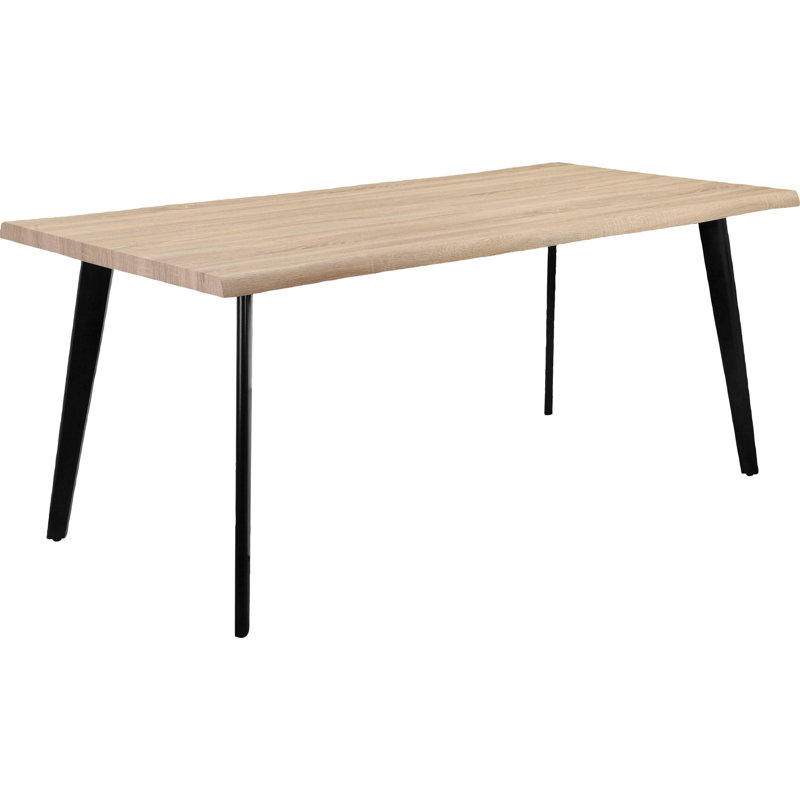 Seaman Metal Base Dining Table, 76cm H x 90cm W x 180cm L