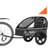 Foldable Kids Bike Trailer With Storage Bag, Fits 1-2 Children-115638139
