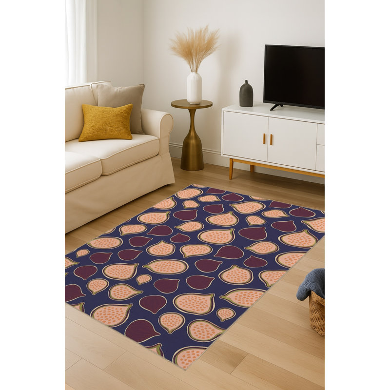 Tapis tissé orange Mosso, 2'6" x 4'11"