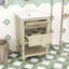 Meuble-lavabo avec lavabo en céramique, tablette et 2 tiroirs-2000093041