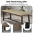 Farmhouse Rectangle Dining Set with Mid-century Windsor Chair Set-863544567-853905474-853905503