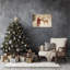 Toile de Noël, art mural encadré, affiche du père Noël-1182185488