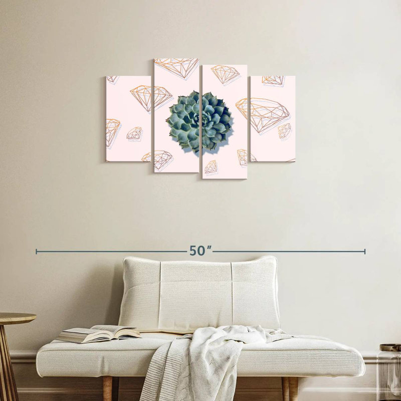 Cool Succulent Plant, H 22 po x l 36 po