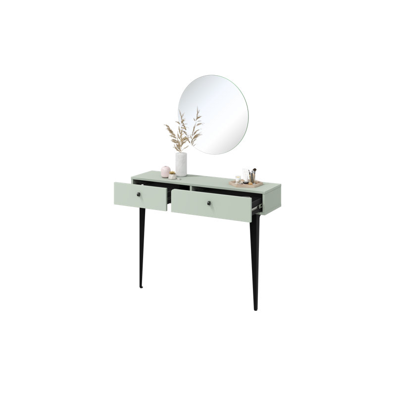  105Cm Console Table and Mirror Set, Sage