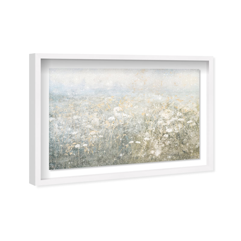Meadow Veil Shadowbox Floral & Botanical Print by Oliver Gal, Black Frame, 15 x 10, 31.5"H x 46.5"W, White Frame