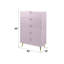 Commode rose à finition ultrabrillante