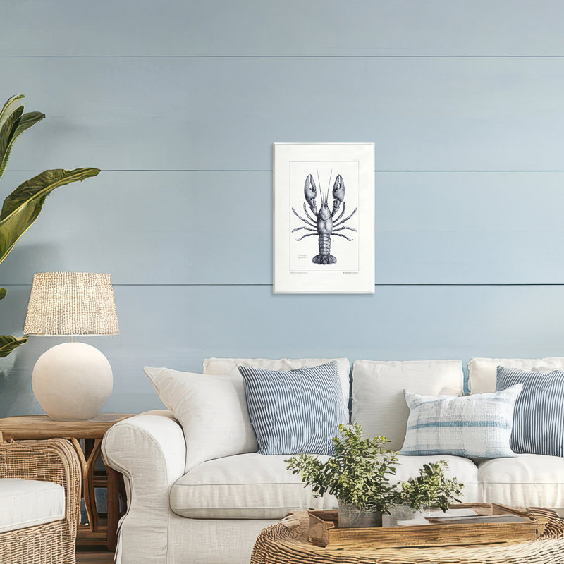 Plaque de spéculation scientifique, homard, par Tina Higgins Designs Inc., H 15 po x l 10 po