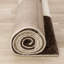 Tapis à poils doux neutre à carreaux brun neutre-731201299