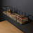 Aurelia Solid Spruce & Metal Floating Wall Shelf