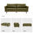 Bobur 3 - Piece Living Room Set-2107937271