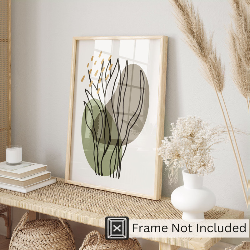 «Botanical Marine Botanical Bohemian», reproduction d'art non encadrée, H 14 po x l 11 po