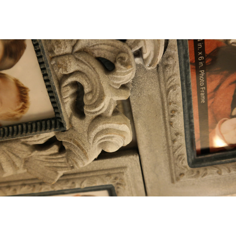 Clouser Wood Embossed Picture Frame, Grey
