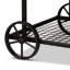 Wheel Coffee Table with Storage