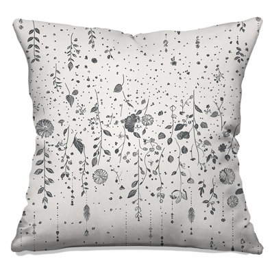 Botanical Throw Pillow, Floral Double Sided Pillows