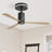 Adrainne 52" 3-Blade Modern Indoor/Outdoor Versatile Ceiling Fan with LED Light