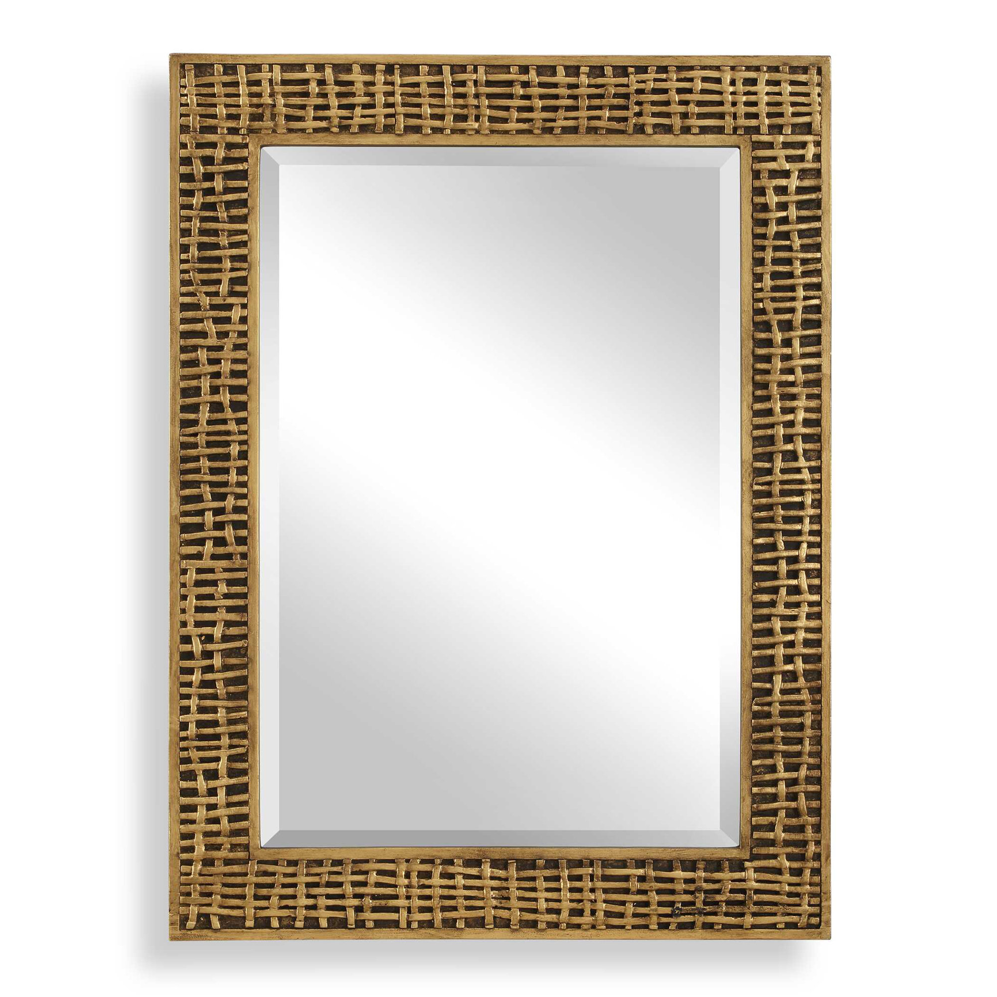  Woven In Time Gold Mirror
