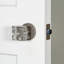 Viaggio Circolo Rosette Privacy (Bed & Bath) With Quadrato Crystal Knob-2030137108-2030137109