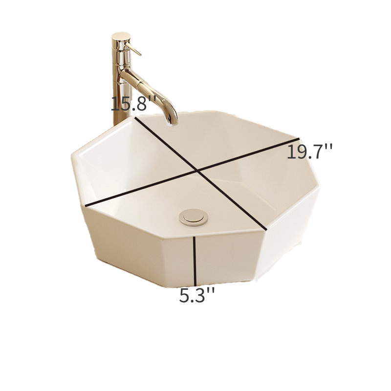 Meuble-lavabo simple 36 po avec plateau en pierre frittée blanche et tablettes ouvertes, meuble-lavabo en bois avec lavabo irrégulier blanc