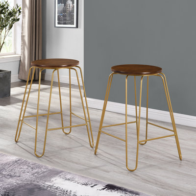 Counter Stool with Metal Frame