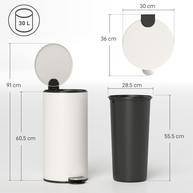 Metal, Plastic Step On - 30L