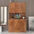 70.87" Tall Wardrobe & Kitchen Cabinet, 6-Door Walnut Storage Armoire with Open Shelf & Drawer for Bedroom, Pantry-362628039