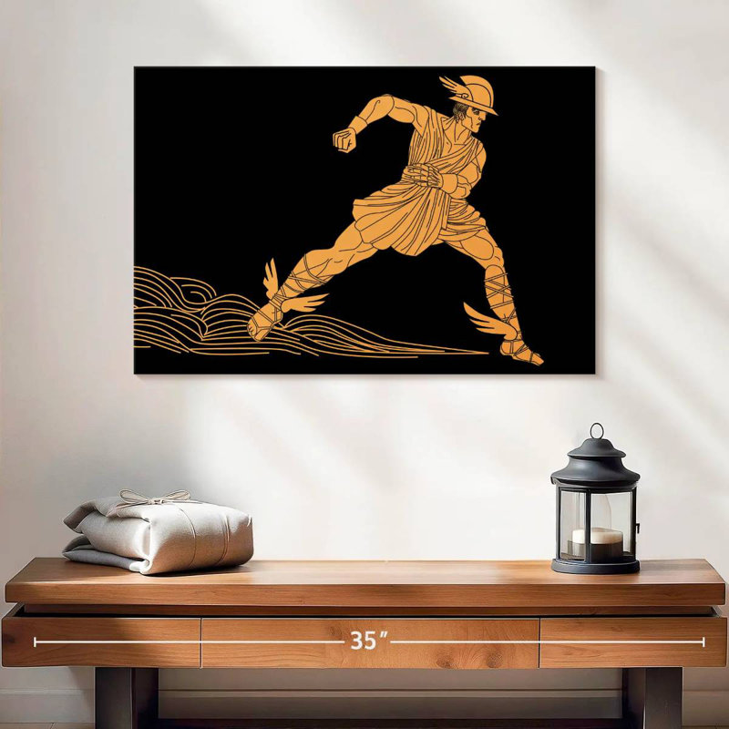 Leisha Greek Hermes, 30" H x 45" W