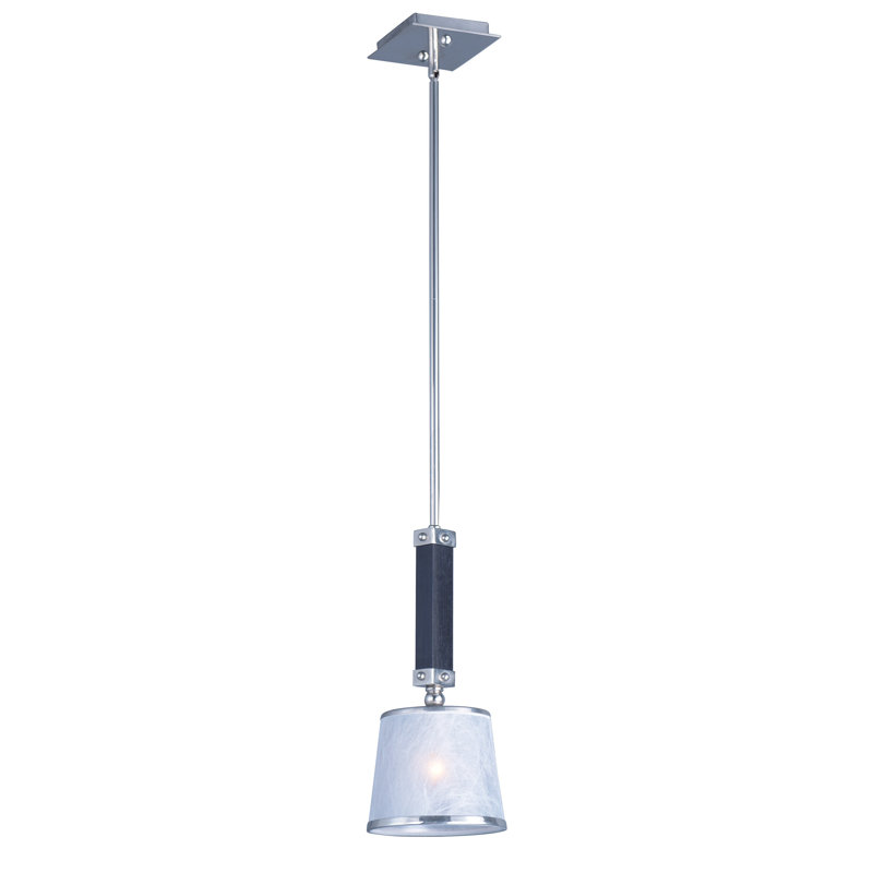 Cayton 1 - Light Single Pendant, Wenge/Polished Nickel