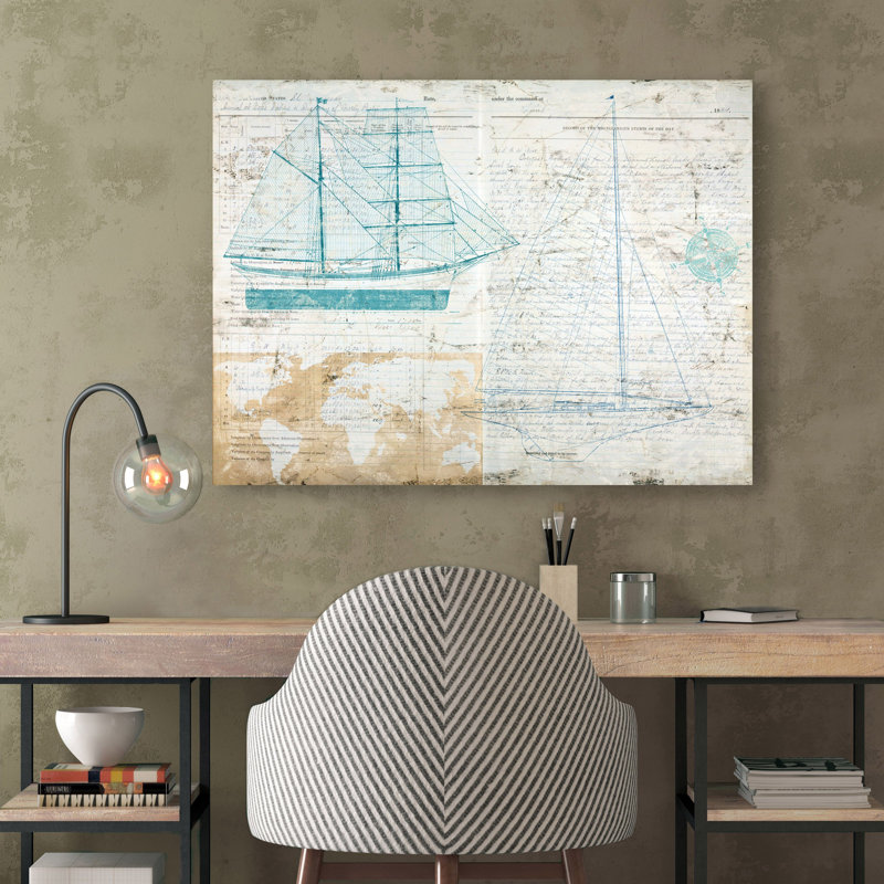 Classic Sailing by Joannoo - Wrapped Canvas Print, 70cm H x 100cm W x 4cm D