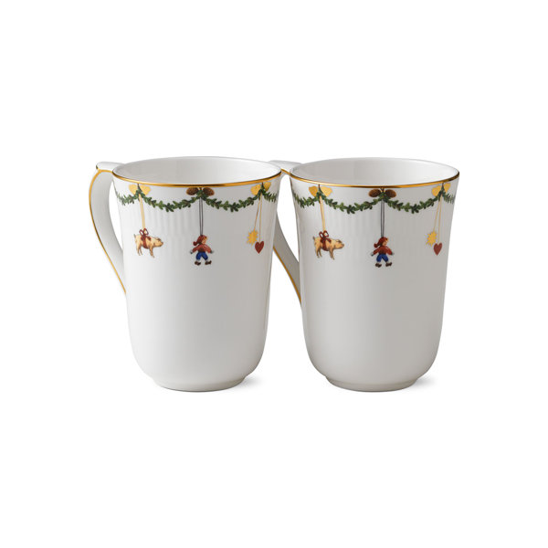 Royal Copenhagen Star Fluted Christmas 11.159 oz. Mug