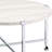 White Oak and Chrome Round Coffee Table