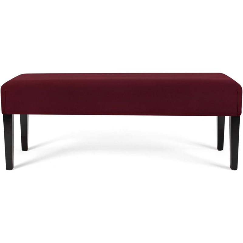 Dining Room Bench Covers Stretch Spandex Upholstered Bench Seat Cushion Slipcovers For Kitchen Dining Bench Seat Protector (Large)