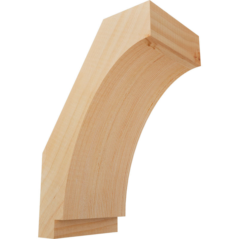 Attelle impériale du genou, Sapin de Douglas, Lisse, H 12 po x l 5,5 po x P 8 po