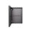 Armoire à pharmacie à DEL avec lumière blanche à une seule couleur, anti-buée, armoire en aluminium facile à installer. (15,98 x 22,05 une porte)