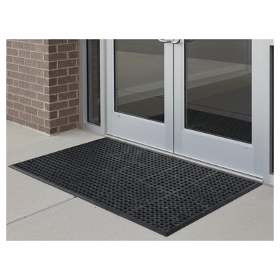 Rummond Non-Slip Geometric Outdoor Doormat