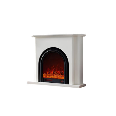 51.18"Modern Minimalist Solid Wood Heating Electric Fireplace