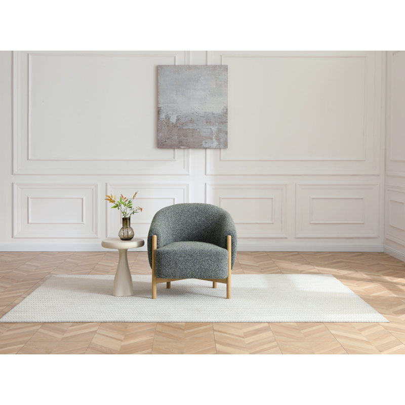 Upholstered Accent Chair, Olive