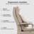 Manual Reclining Executive Ergonomic Office Chair, Big And Tall High Back Home Desk Chair With Footrest And Wheels-121801766