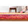 Tapis abstrait rouge / jaune Alford