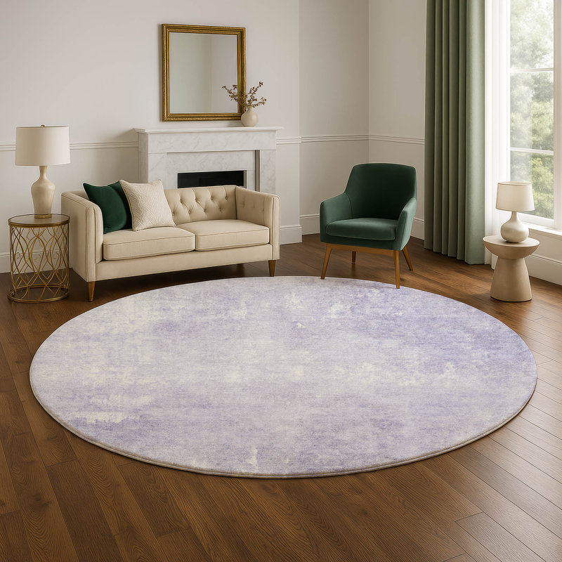Premium Machine Washable Chelston AMF1852 Modern Rug, Round 8'