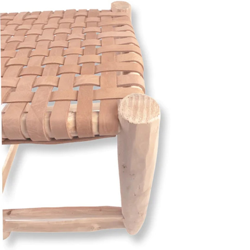Tabouret d'appoint en bois d'eucalyptus Vidalia
