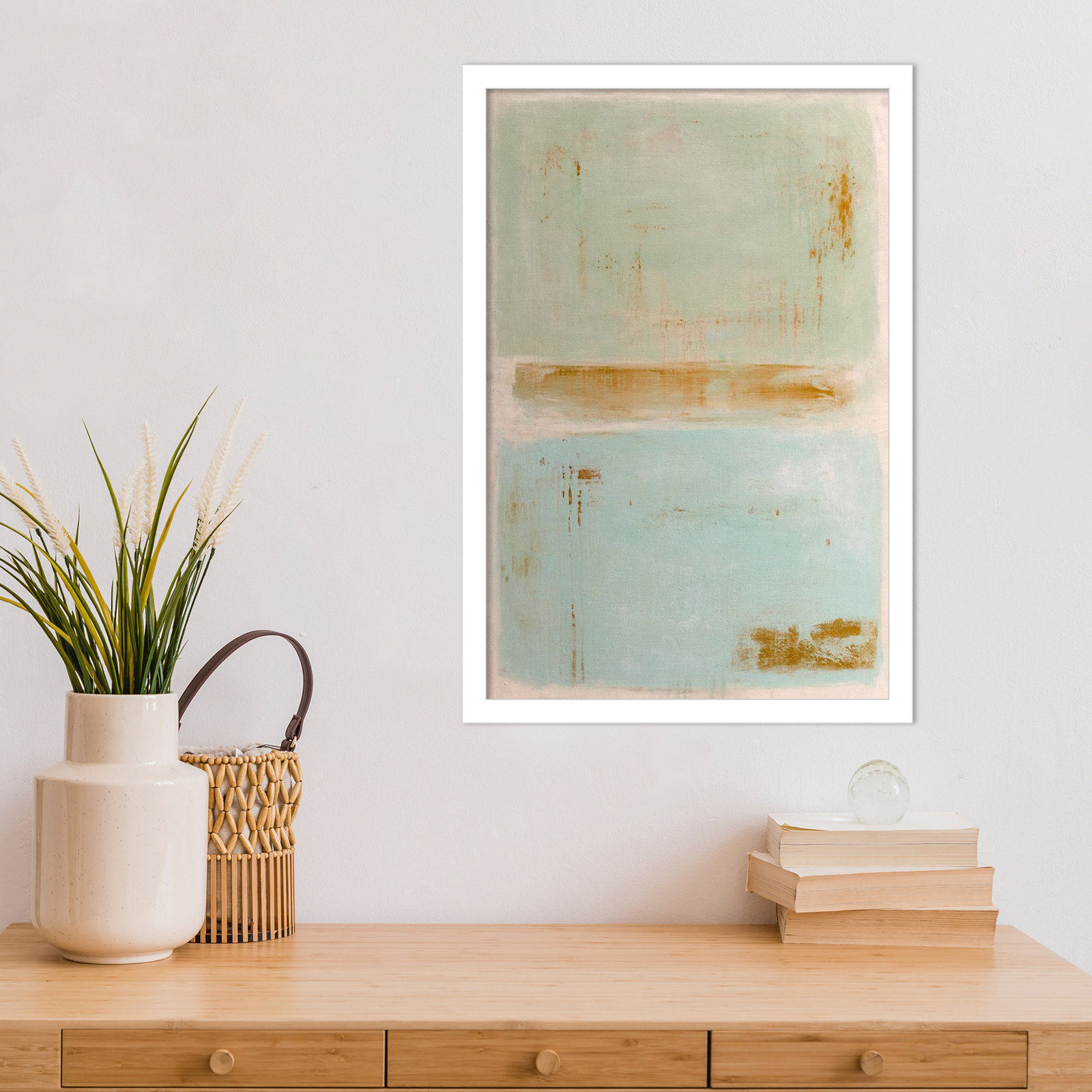 Soft Sided Print by Erin Ashley, 21" H x 15" W, White