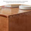 Classeur simple et durable en bois d'hévéa